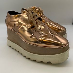 Stella McCartney rose gold Elyse Platforms